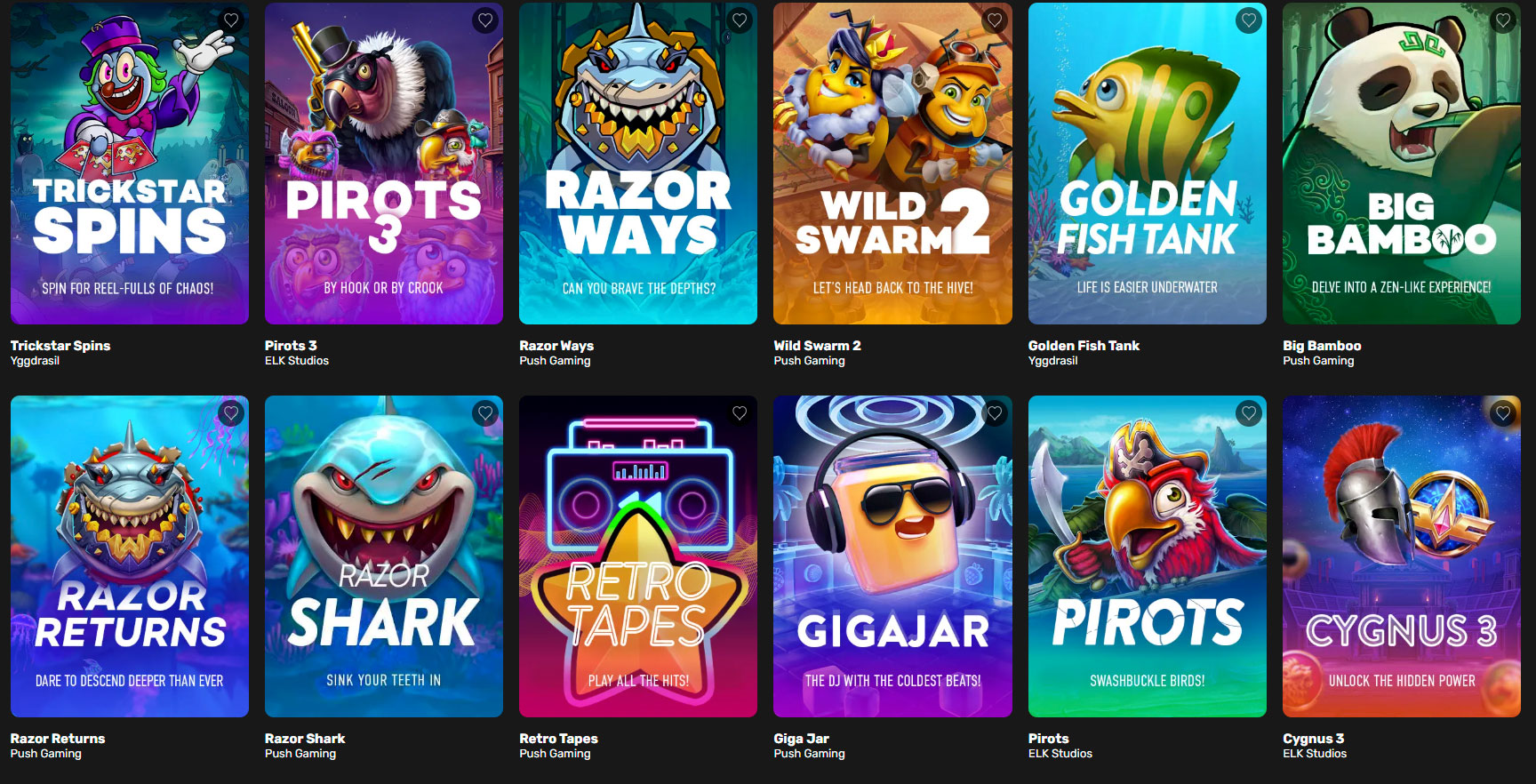 Nitro casino Games